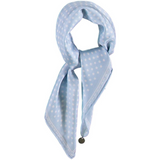 Sky Blue Polka Dot Silk Neckerchief