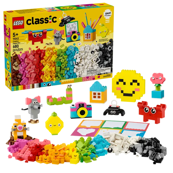 LEGO Classic building set with colorful bricks and accessories on a white background