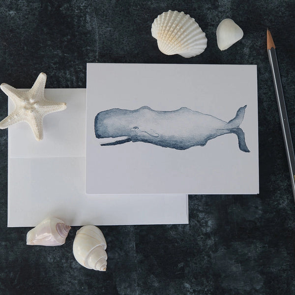 Notes Sperm Whale Watercolor