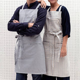 Striped Crossback Bib Apron