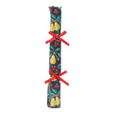 Individual cracker with pear motif and red ribbons