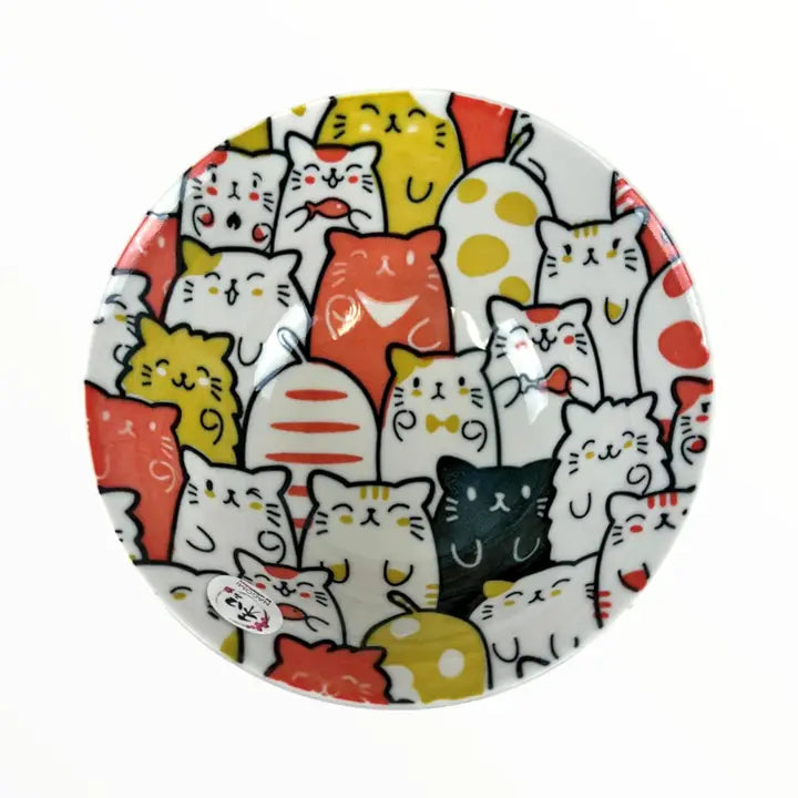 Bowl Bunch of Cats 6"