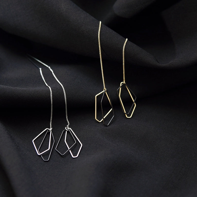 Earrings Vexta Ear Drapes Gold Black