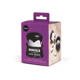 Purple packaging of a garlic crusher with 'Gracula' branding on a white background