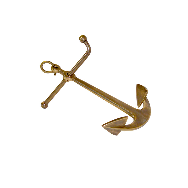 Antiqued Brass Anchor Paperweight