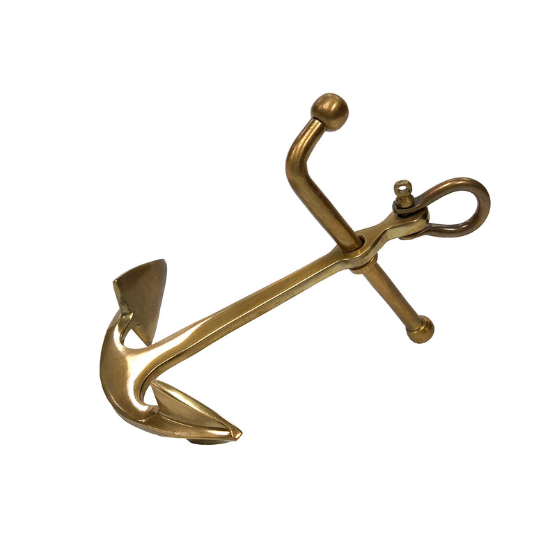Antiqued Brass Anchor Paperweight