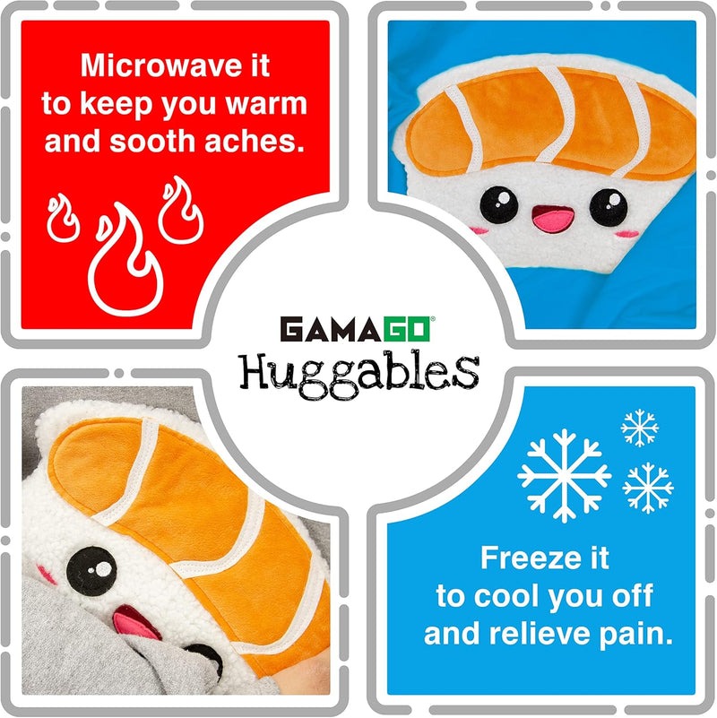 Huggable Sushi (Salmon) Heating Pad and Pillow