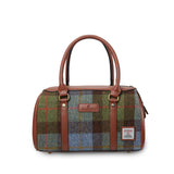 Duffel Bag Medium Chestnut and Blue Tartan