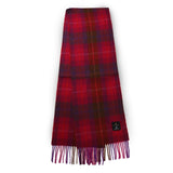 Scarf - Medium Fuchsia Tartan Lambs Wool