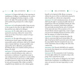 Two pages of a book or document titled 'Bill of Rights' with text.