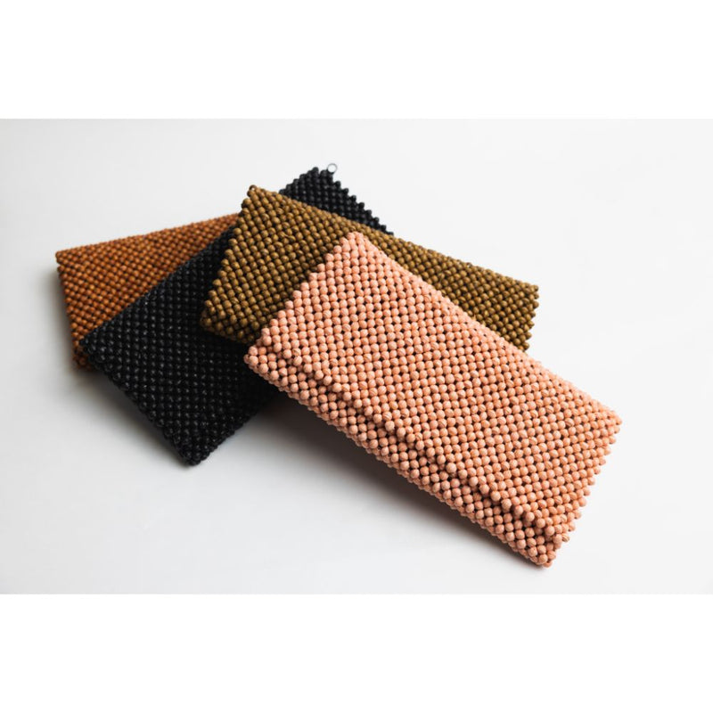 Paperbead Clutch - Brown