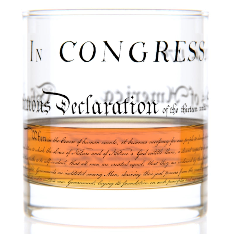Rocks Glass - Declaration of Independence – PEM Shop
