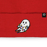 Beanie Cap - Cute Ghost Red - Coming Autumn 2025!
