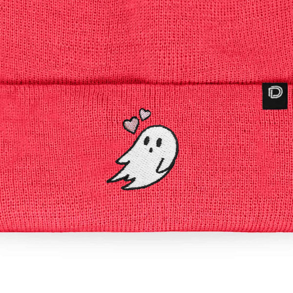 Beanie Heartly Ghost Neon Pink