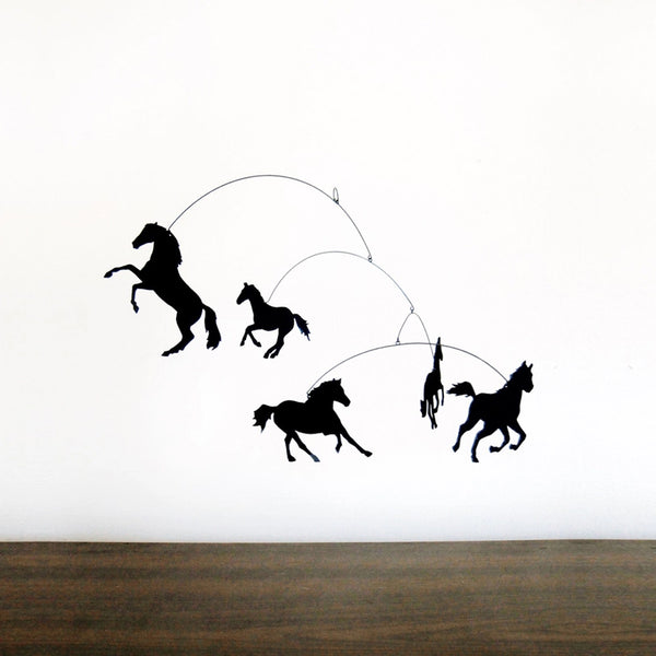 Hold Yer Horses Hanging Mobile