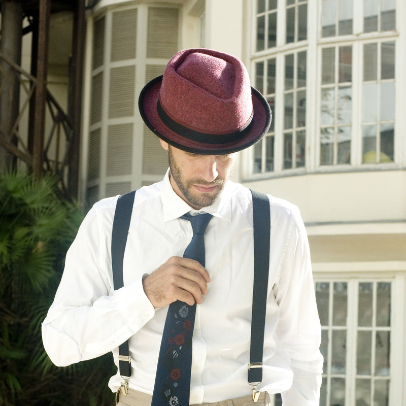 Hat - M - Jackson Burgundy