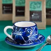 Cup & Saucer Elixir Blue 8oz