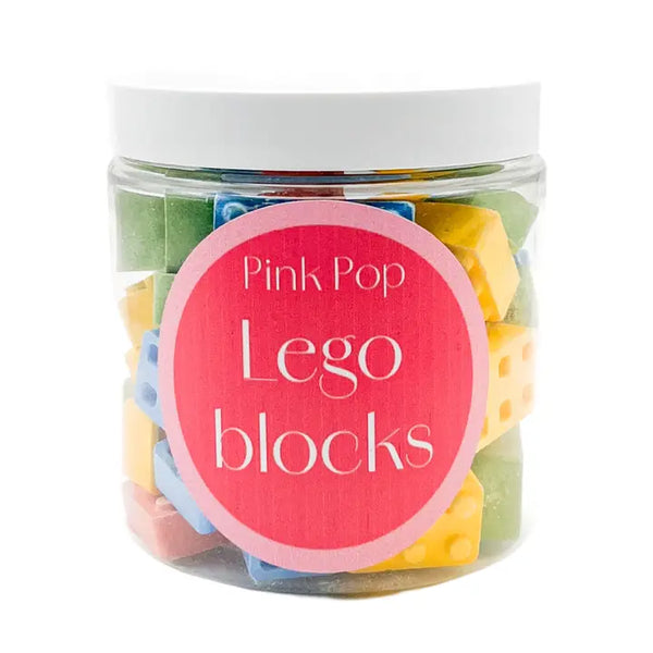 Pink Pop LEGO Block Candy