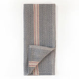 Textile with geometric pattern on a white background