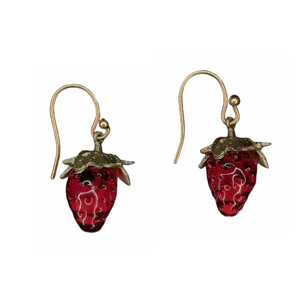 Earrings - Dainty Strawberry