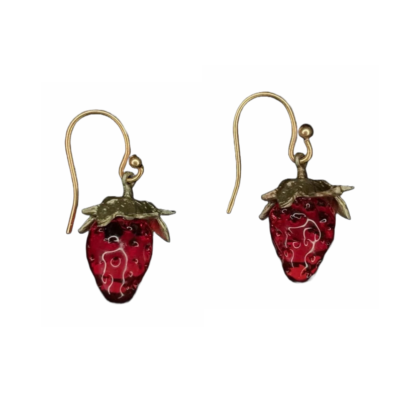 Earrings - Dainty Strawberry