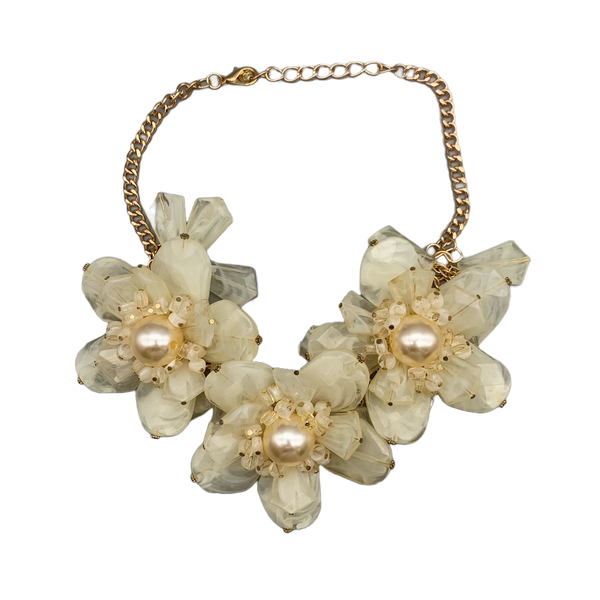 Iris Apfel Exclusive: Necklace Cream Flowers