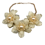Iris Apfel Exclusive: Necklace Cream Flowers