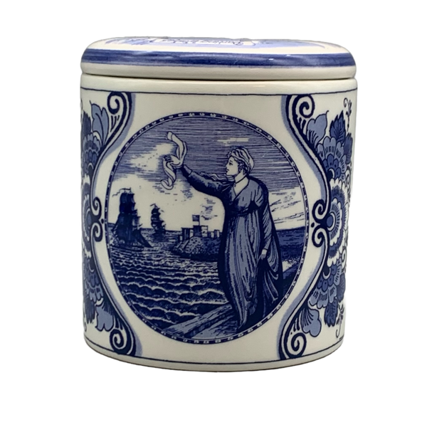 Canister - Delft Blue Sailing Ships
