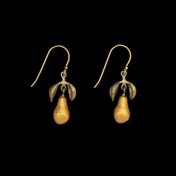 Earrings Golden Pear Wire