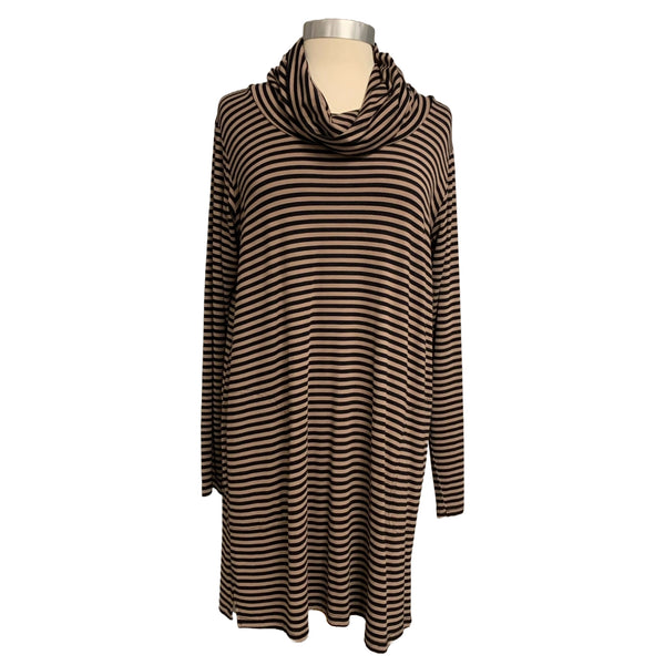 Tunic Roll Neck Black Toffee