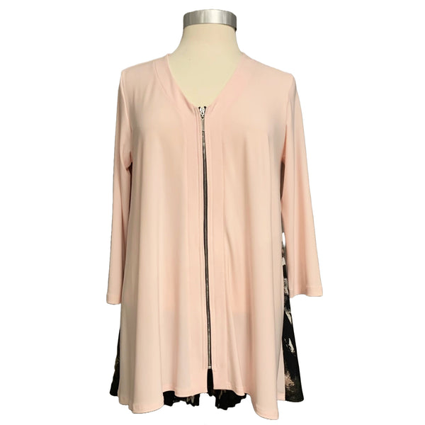 Tunic Pink Pleated Back