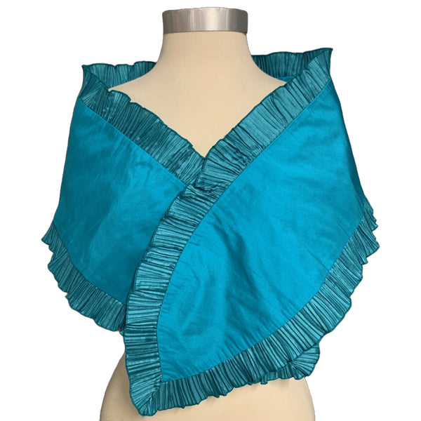 Wrap Turquoise Dupioni Silk