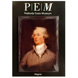 Magnet with a portrait of a man and 'Peabody Essex Museum' branding