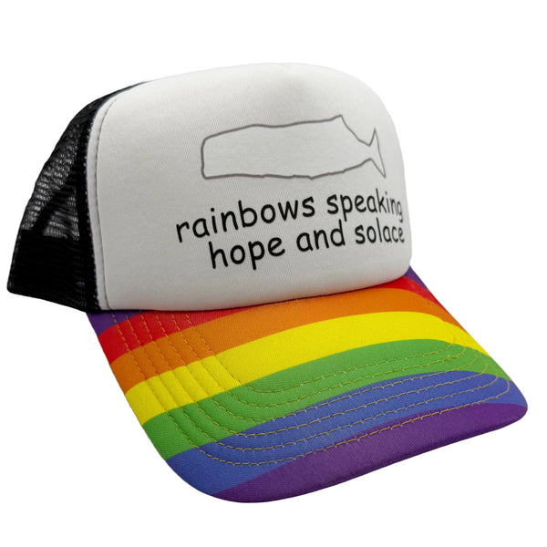 Trucker Cap - rainbows speaking hope and solace