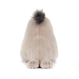 Plush toy sea lion on a white background