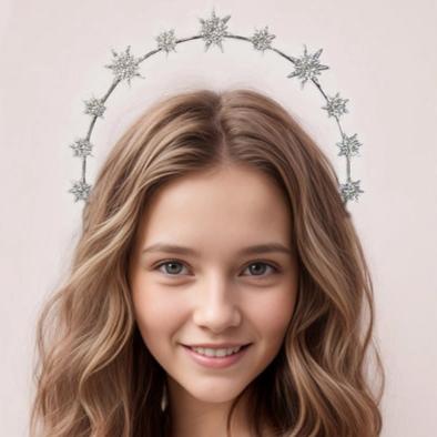 Silver Stars Halo Headband