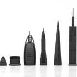 Chess Set Stainless Steel WORLD ICONS - Coming Soon!