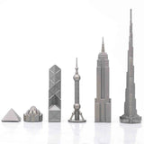 Chess Set Stainless Steel WORLD ICONS - Coming Soon!