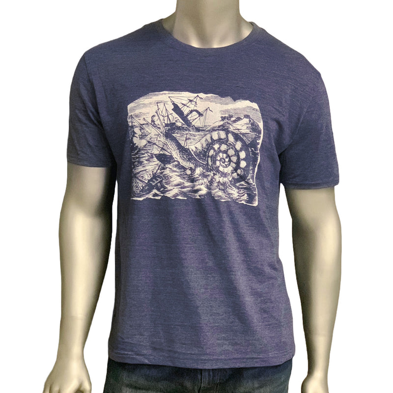 Tee Shirt - Gran Historia de los Hechos (Snail) - Heather Blue