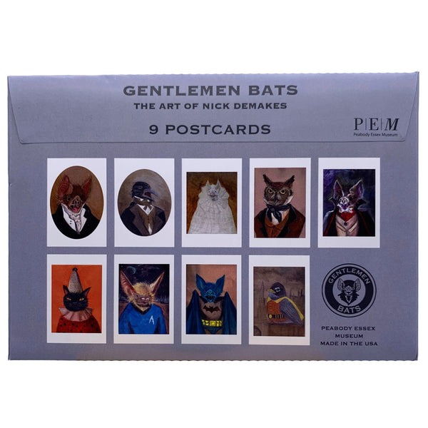 Postcard Set Gentlemen Bats S/9