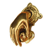 Door Knocker - Hand with Ball Solid Brass