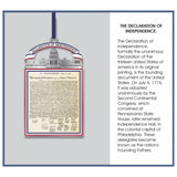 Declaration of Independence Metal Keepsake Ornament