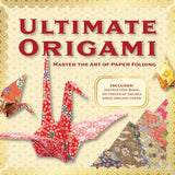 Box cover of 'Ultimate Origami' with origami models and text on a decorative background