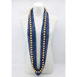 Necklace Pashmina & Round Beads BL GD