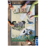 Puzzle Salem Massachusetts, Nautical Chart