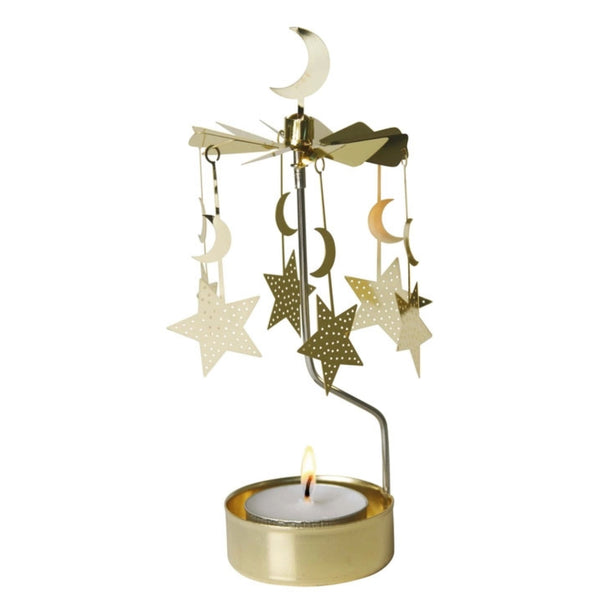Moon and Stars Rotary Tealight