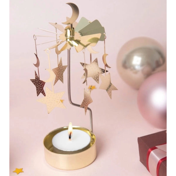 Moon and Stars Rotary Tealight