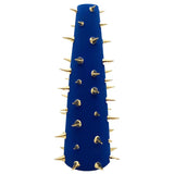 Cone Vase Navy Gold Thorns