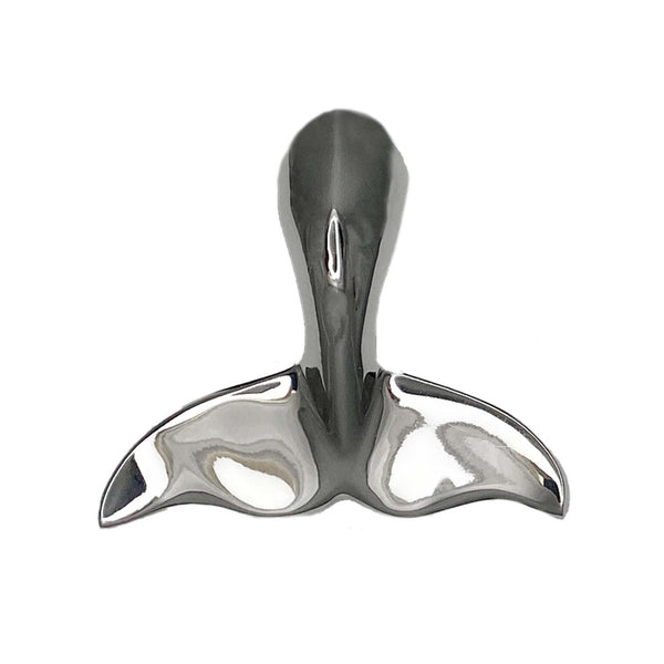 Whale Tail Doorbell Ringer - Nickel Silver