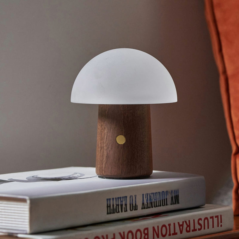 Lamp Mini Alice Mushroom Walnut